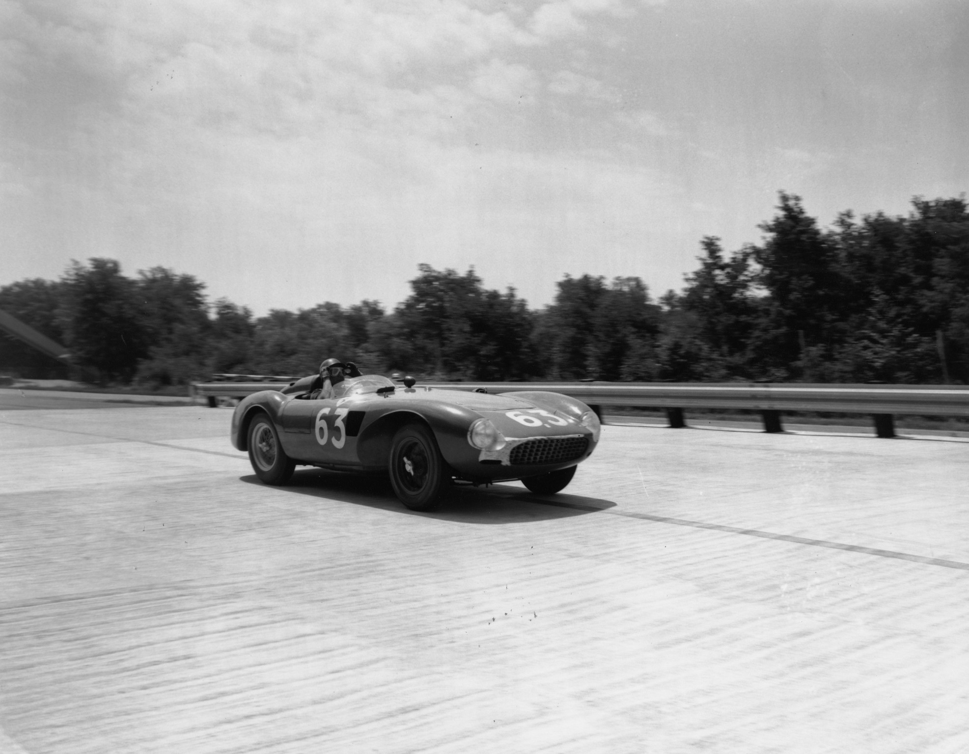Argentine motor racing ace Juan Manuel Fangio