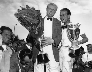 Mike Hawthorn and Peter Collins of Britain