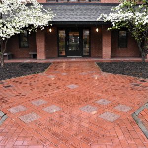 IMRRC's own memory brick walkway square