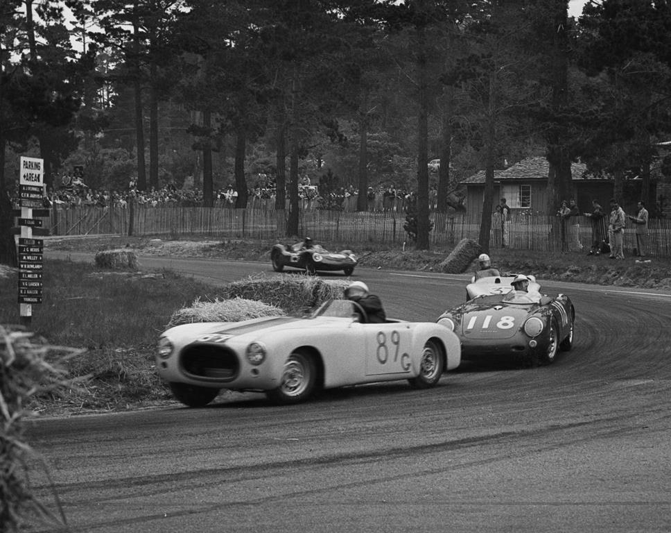 Edward Boyd, John Kunstle, Don Miller and Pete Lovely at Pebble Beach 1956