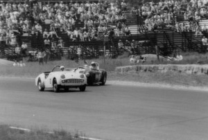 Harry Clark and Jack Paverling at the USRRC at Watkins Glen 1965