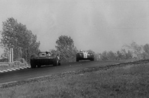 Tom Payne leading Augie Pabst at the Watkins Glen Grand Prix 1965