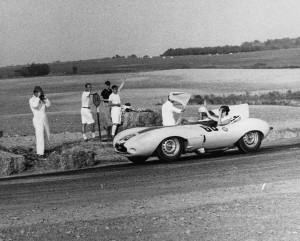 Sherwood Johnston at Watkins Glen 1955