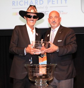 2015 Cameron R. Argetsinger Award Winner Richard Petty with Bobby Rahal